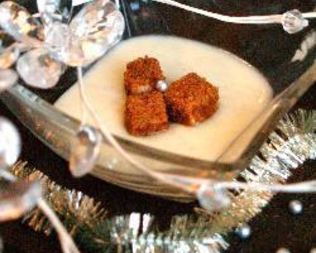 Французский суп из пастернака с Фуа Гра