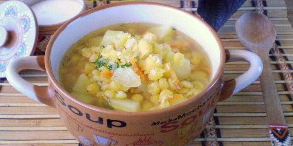 Рецепт горохового супа на воде