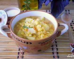 Гороховый суп на воде