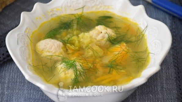 гороховый суп с фрикадельками