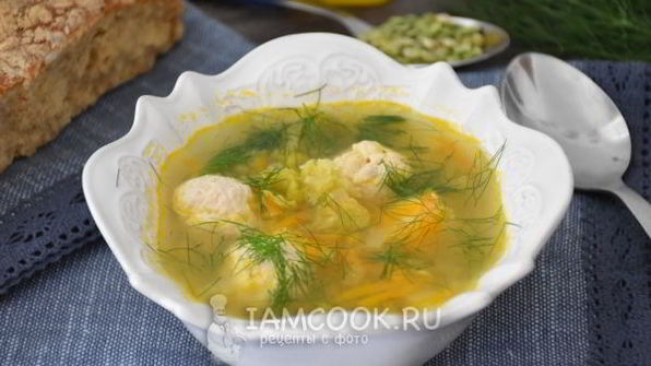 гороховый суп с фрикадельками