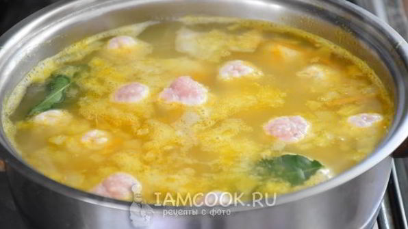 гороховый суп с фрикадельками