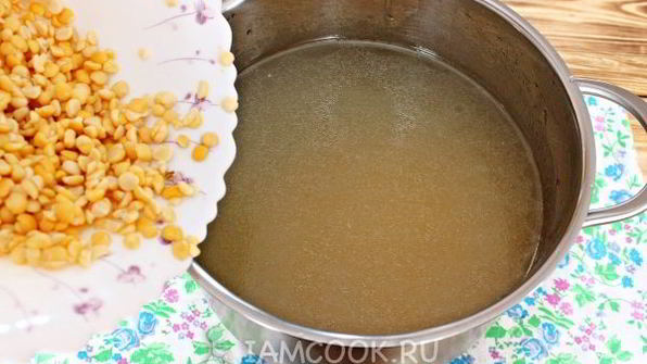 гороховый суп с грибами