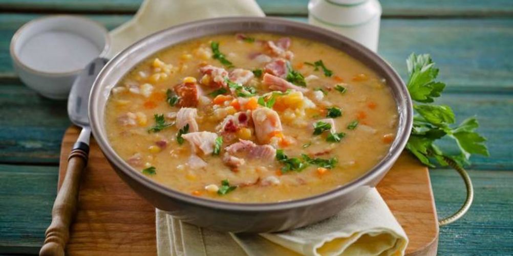 Рецепт горохового супа с копченой курицей в мультиварке