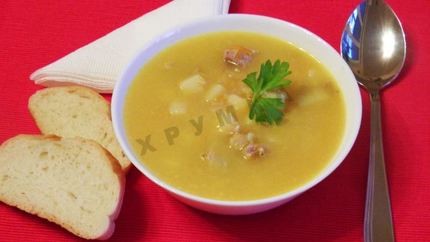 Гороховый суп с мясом свинины