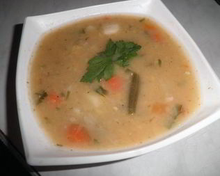 Гороховый суп с овощами