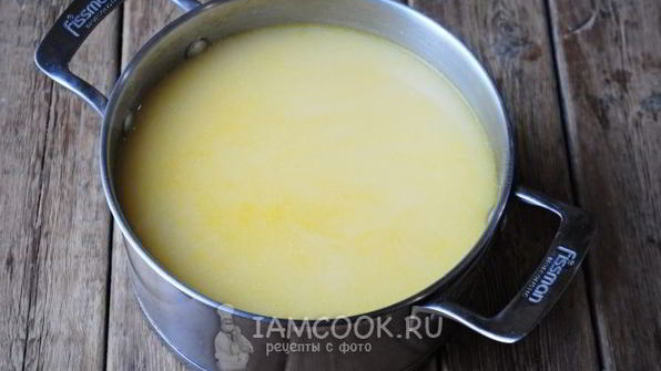 гороховый суп с плавленым сыром