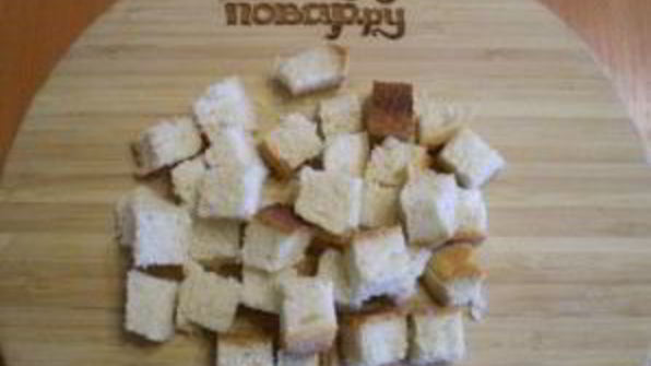 гороховый суп с сухариками