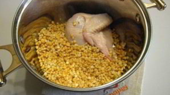 гороховый суп с цыпленком