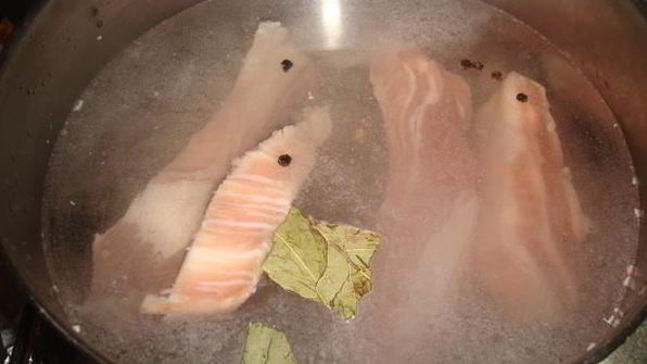 гороховый суп с зеленой фасолью