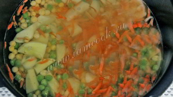 гороховый суп в мультиварке