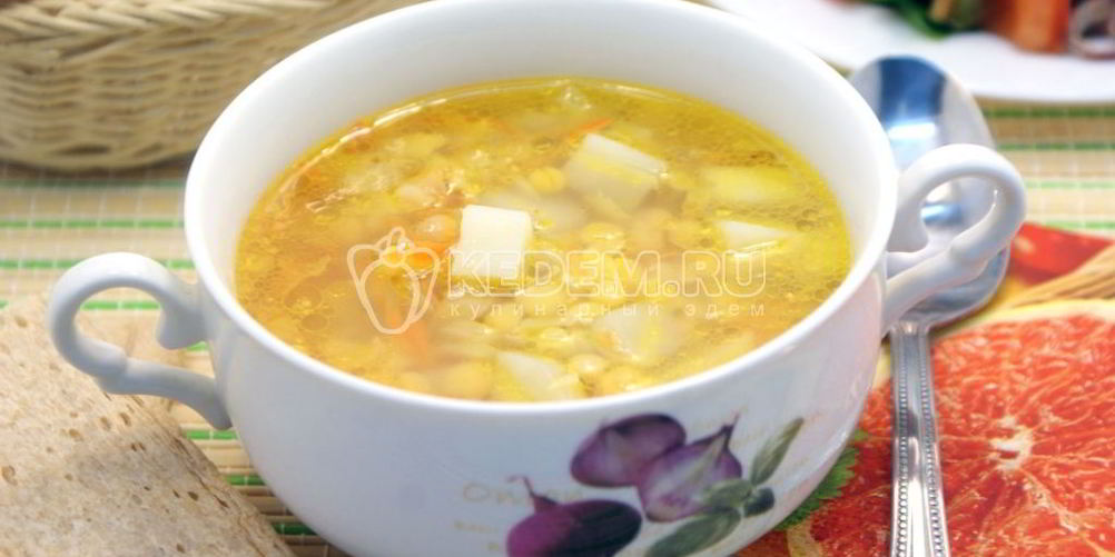 Рецепт постного горохового супа
