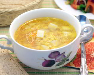 Постный гороховый суп