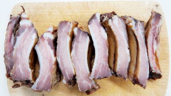 суп гороховый с копченостями и горчицей