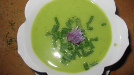 Суп из молодого гороха