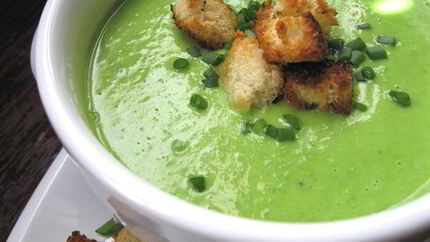 Суп со свежим горохом