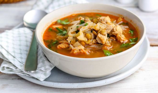 Капустняк с индейкой и чечевицей