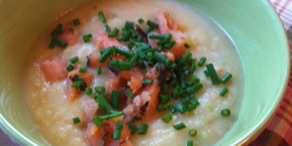 Рецепт картофельного супа с красной рыбой