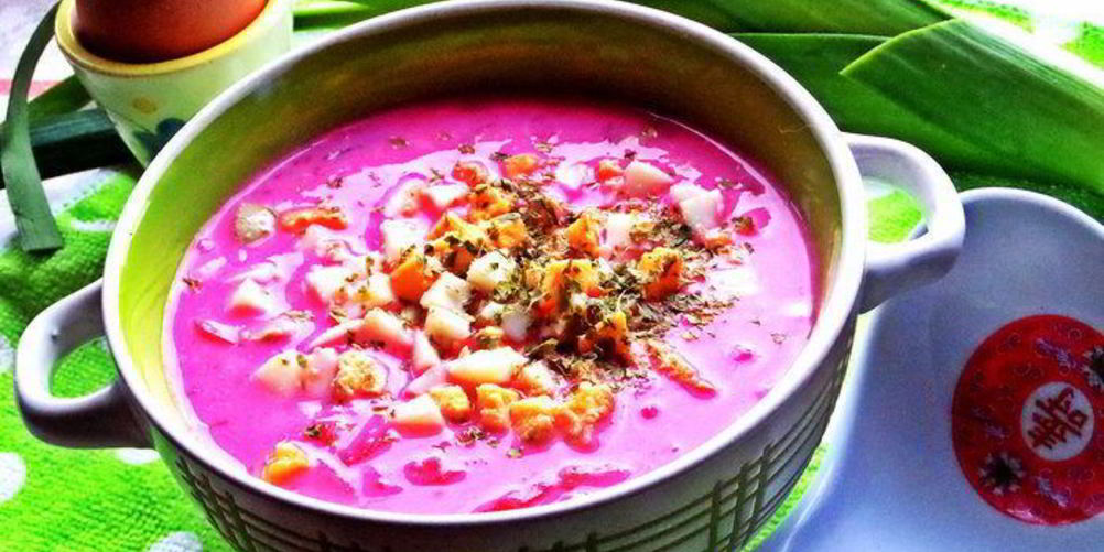 Рецепт холодника ны кефире с маринованного свеклоя