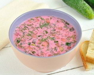 Холодник с колбасой