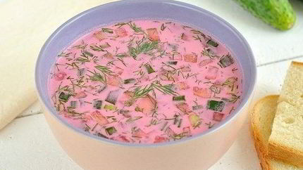 Холодник с колбасой