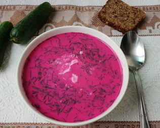 Холодный литовский суп за 10 минут