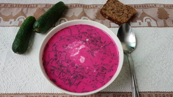 холодный литовский суп за 10 минут