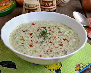 Холодный огуречный суп