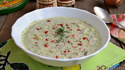 Холодный огуречный суп