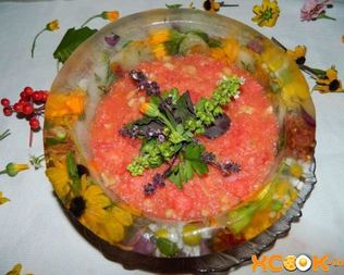 Холодный суп Гаспачо из арбуза