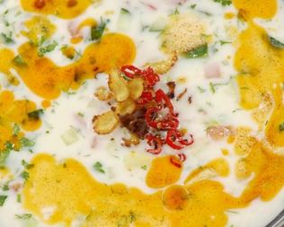 Холодный суп с курицей