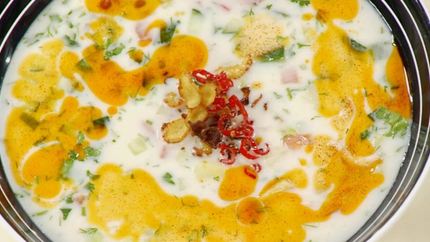 Холодный суп с курицей