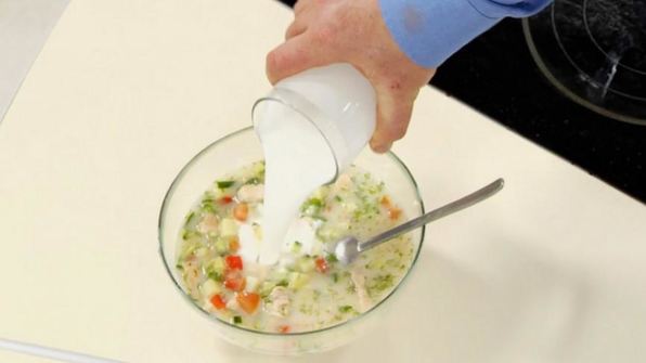холодный суп с курицей