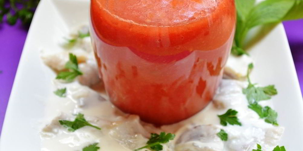 Рецепт холодного томатно-творожный суп