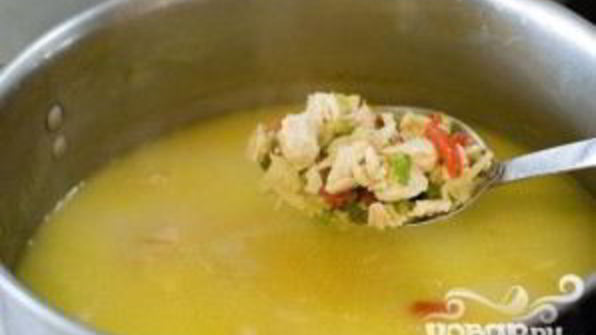 куриный суп с рисом