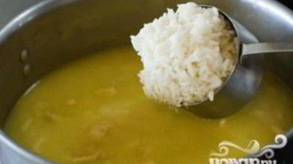 куриный суп с рисом