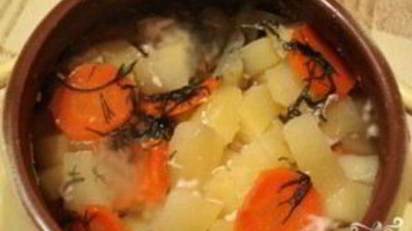 куриный суп в горшочке