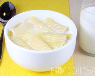 Молочный суп с макаронами