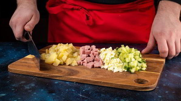 летняя окрошка на воде