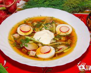 Окрошка мясная