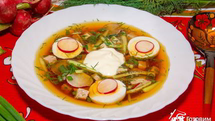 Окрошка мясная