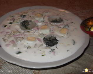 Окрошка на кефире