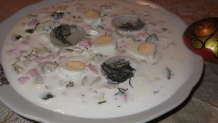 Окрошка на кефире