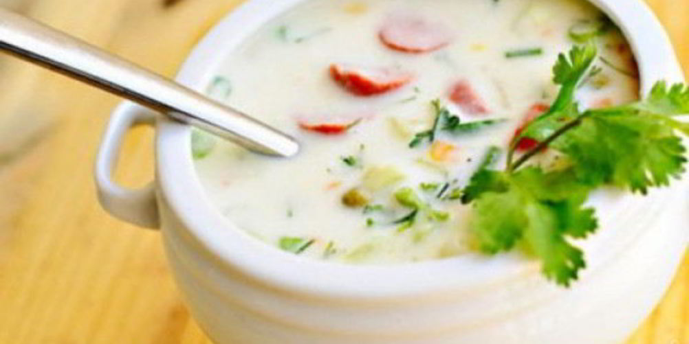 Рецепт окрошки на квасе и кефире