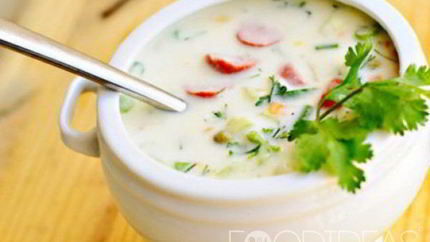 Окрошка на квасе и кефире