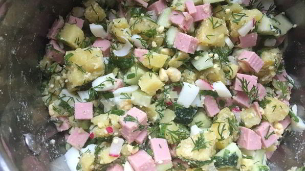 окрошка на квасе