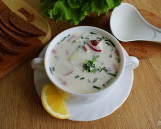 Окрошка на майонезе