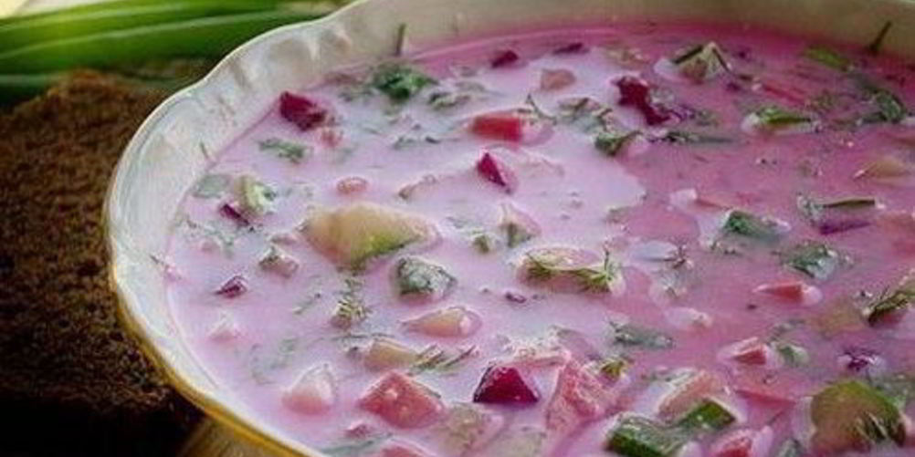 Рецепт окрошки на свекольном отваре