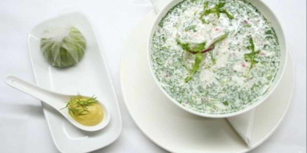 Рецепт окрошки на тане