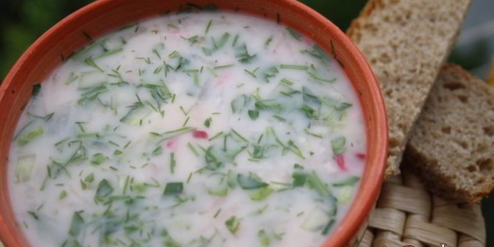 Рецепт окрошки на терке